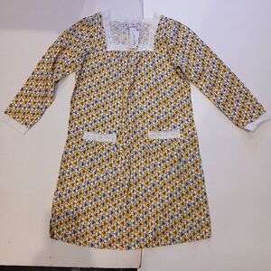 PyJama Love Shop Nightown Sleepwear Floral Pattern Yellow Black Gray No Size Tag